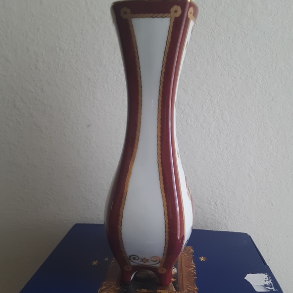 2005 Christmas Goebel Porcelain Candleholder Angel w Bear NIB - Picture 6 of 15